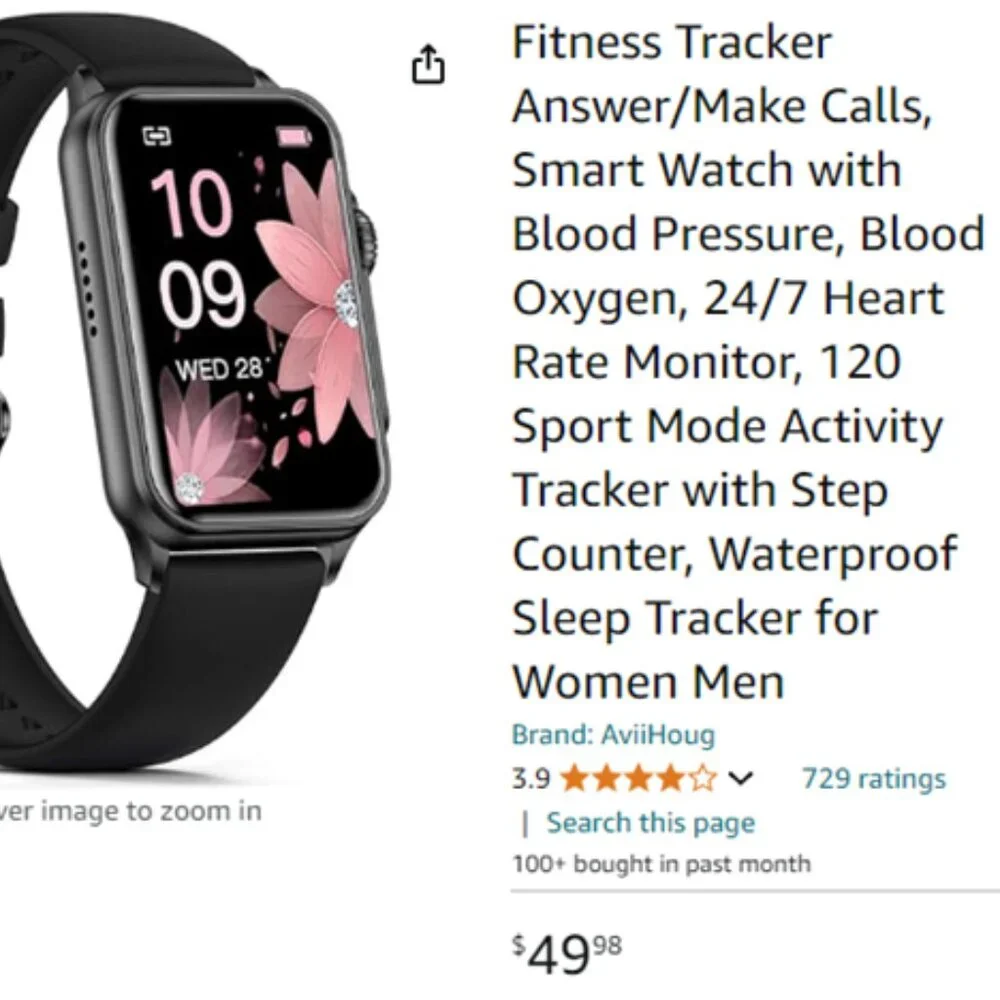 Brand New Smart Watch Fitness Tracker Answer/Make Calls, Track Blood Pressure
